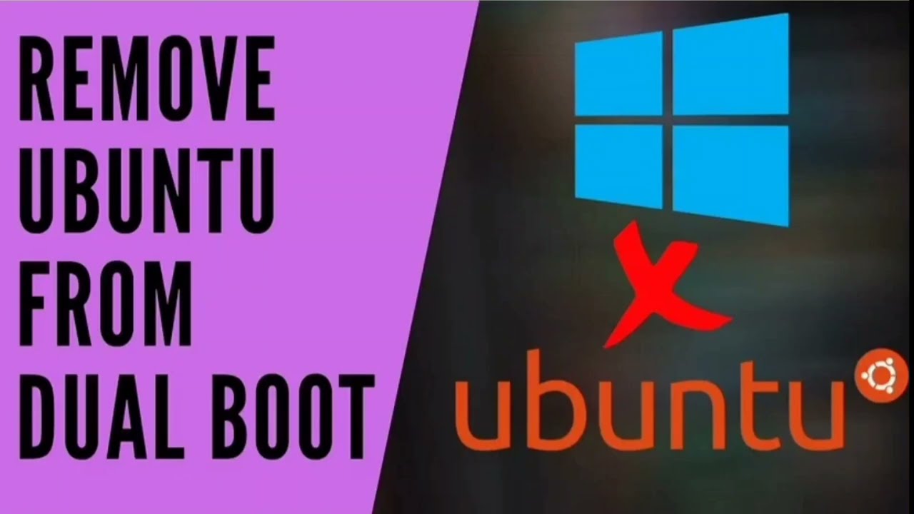 How to remove ubuntu from dual boot in windows 10/11