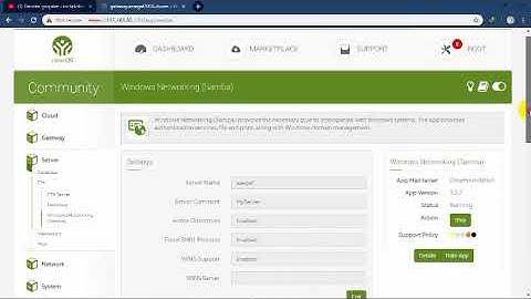 KONFIGURASI SAMBA SERVER CLEAROS