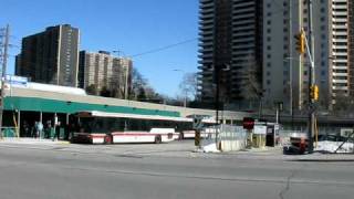 Feb 15-09: we see riders using the new temporary bus bays until old
terminal is torn down and building of a grade level one. at some
future date,...