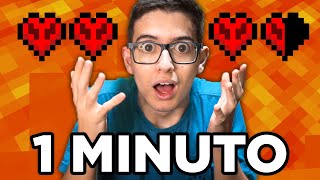 VOCÊ SÓ TEM 1 MINUTO NO MINECRAFT