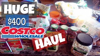HUGE COSTCO GROCERY HAUL $400 | ORGANIC COSTCO HAUL | MONTHLY COSTCO GROCERY HAUL