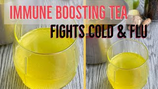 Immune Boosting Tea- Turmeric Drink- Fights Cold & Flu- Healthy Drink- How to Activate Turmeric