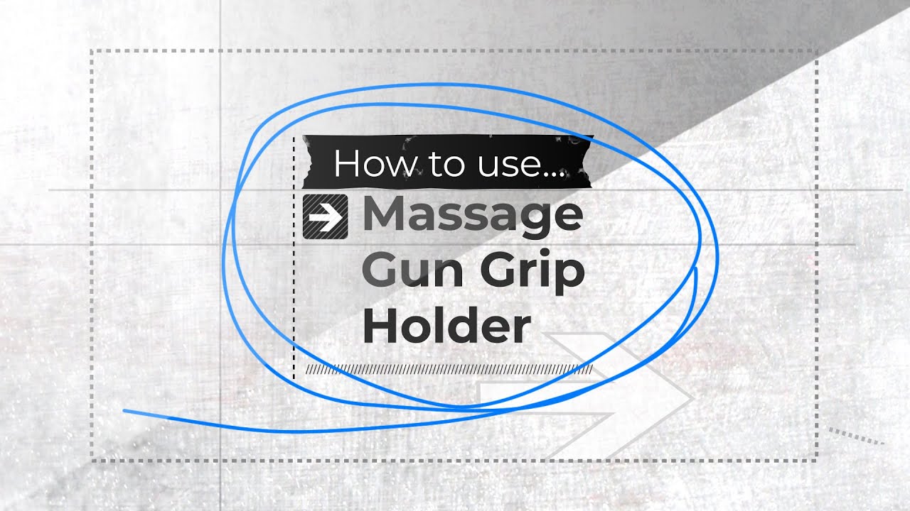 How to use the Massage Gun Grip Holder WallMountable Massage Gun
