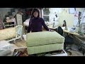 Upholstery "How To Reupholster A Pillowtop Ottoman"