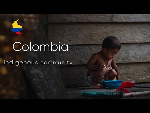 کولمبیا، کولمبیا کے جنگل میں مقامی لوگوں کے قبیلے کا دورہ کرنے کا ایڈونچر