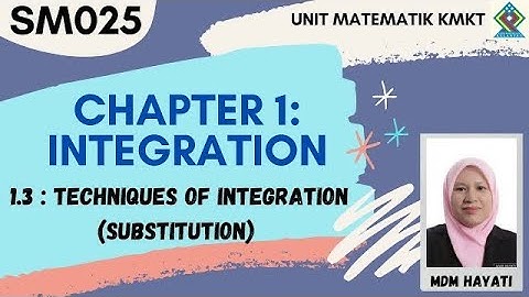 Chapter1|1.3 Techniques of Integration:Substitution(2/3)