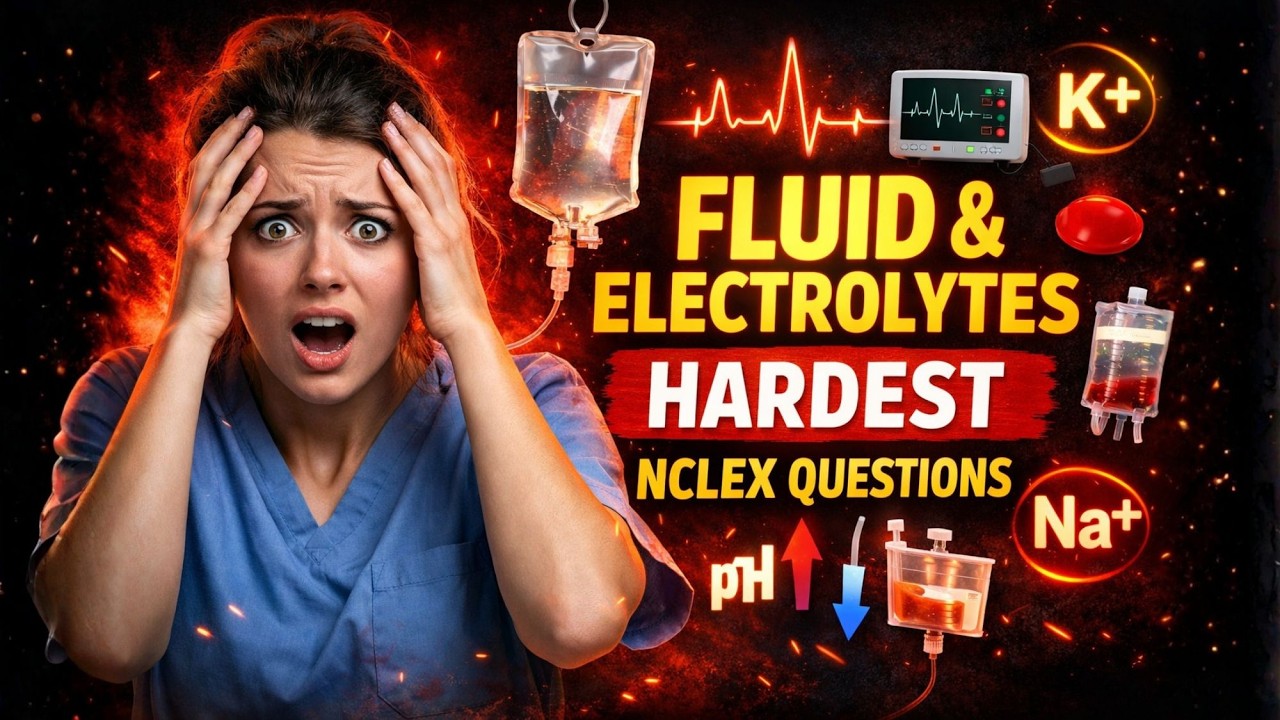 Top 50 Most Difficult Nclex Questions on fluid and electrolytes 