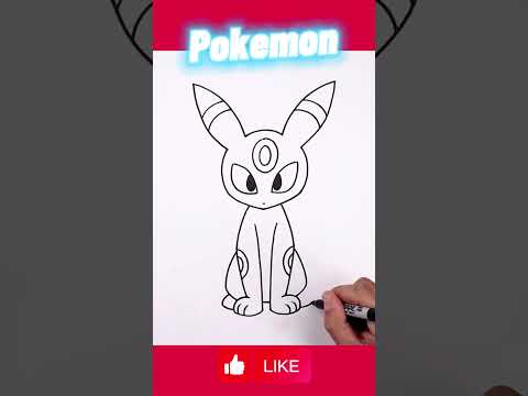 How To Draw Pokemon Umbreon Learn to draw easily