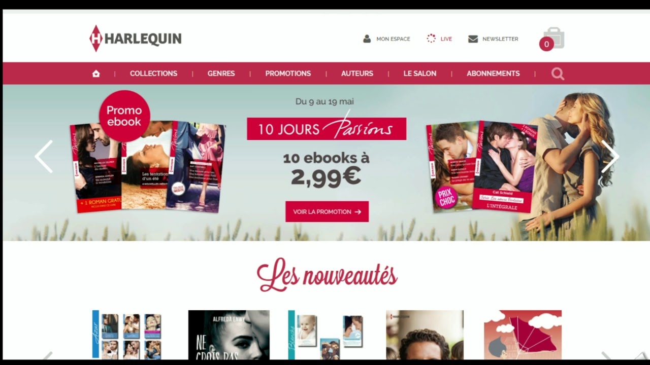 Comment utiliser un code promo Editions Harlequin YouTube