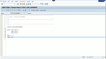 SAP ABAP:Add Two Numbers in SAP ABAP