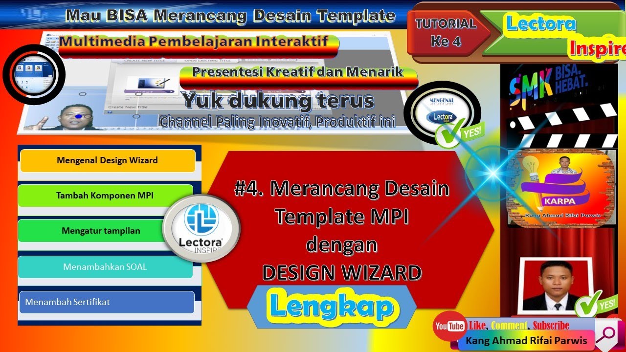 Tutorial Lectora Inspire Merancang Desain Template MPI Menggunakan