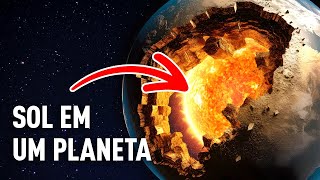 Como o sol se comporta dentro de um planeta comum?