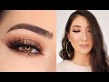 SOFT BROWN HALO SMOKEY EYE MAKEUP TUTORIAL