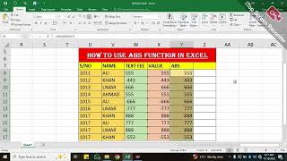 ABS Function in Ms Excel | abs function excel 点用 | abs formula in ms excel #excelformula #abs #excel
