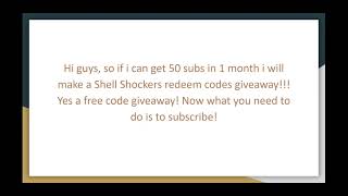 Shell Shockers redeem codes giveaway!
