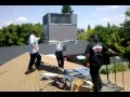 Air conditioning rooftop install