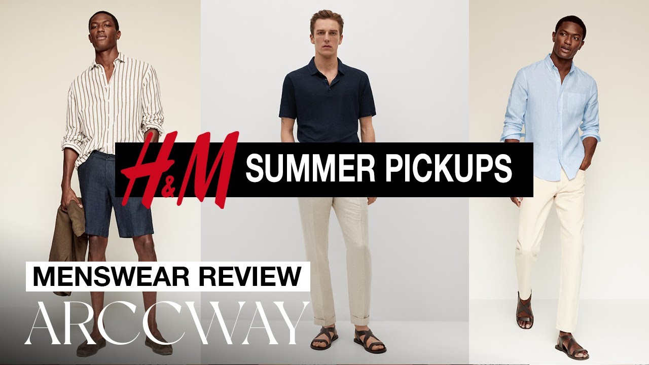 H&M Try-On Haul Summer Menswear Essentials - YouTube