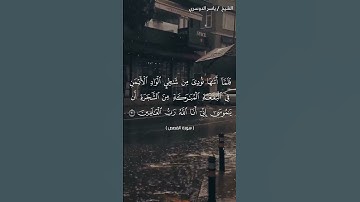 سورة القصص من  آية 29 إلى آية 30 بصوت الشيخ ياسر الدوسري♥♥