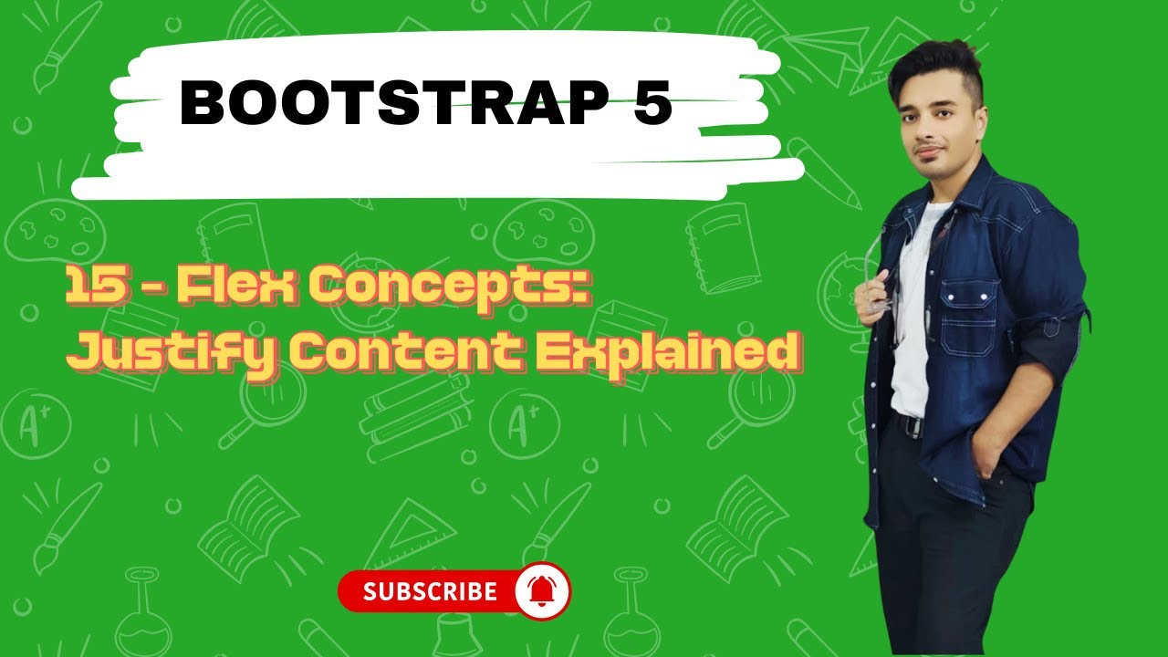 🟧15 - Flex Concepts: Justify Content Explained | Bootstrap 5 Tutorial ...