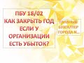 Как в 1С БП 8.3 закрыть год организации, которая применяет ПБУ 18/02 , если по году есть убыток?