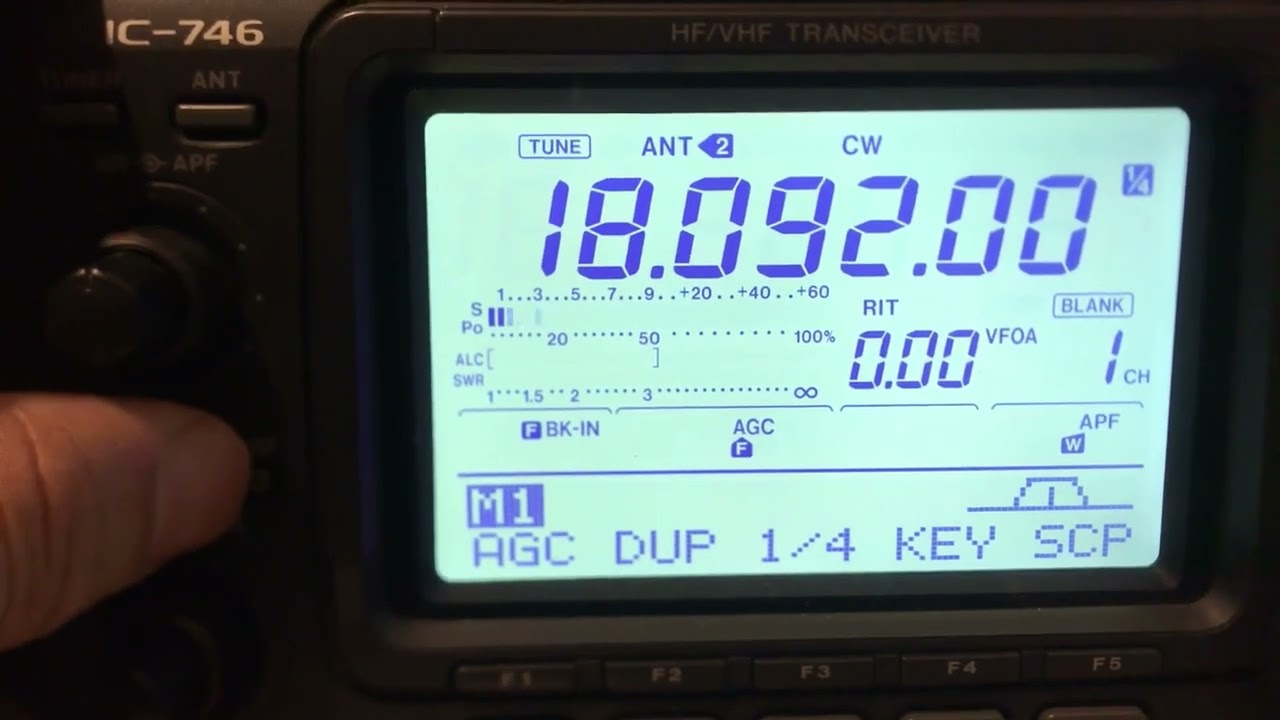20220618 ICOM IC-746 FILTER TEST