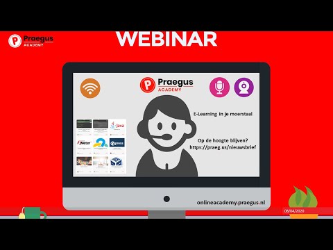 Praegus Online Academy - Webinar: E-Learning in je moerstaal