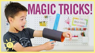 10 MAGIC TRICKS KIDS CAN DO USING SCHOOL SUPPLIES! by WhatsUpMoms 1,597,068 views 1 year ago 7 minutes, 39 seconds