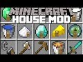 Minecraft ITEM HOUSE MOD / PLACE DOWN ITEMS AND SPAWN INSTANT STRUCTURES!! Minecraft