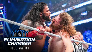 FULL MATCH — Roman Reigns vs. Sami Zayn — Undisputed WWE Universal Title: Elimination Chamber 2023