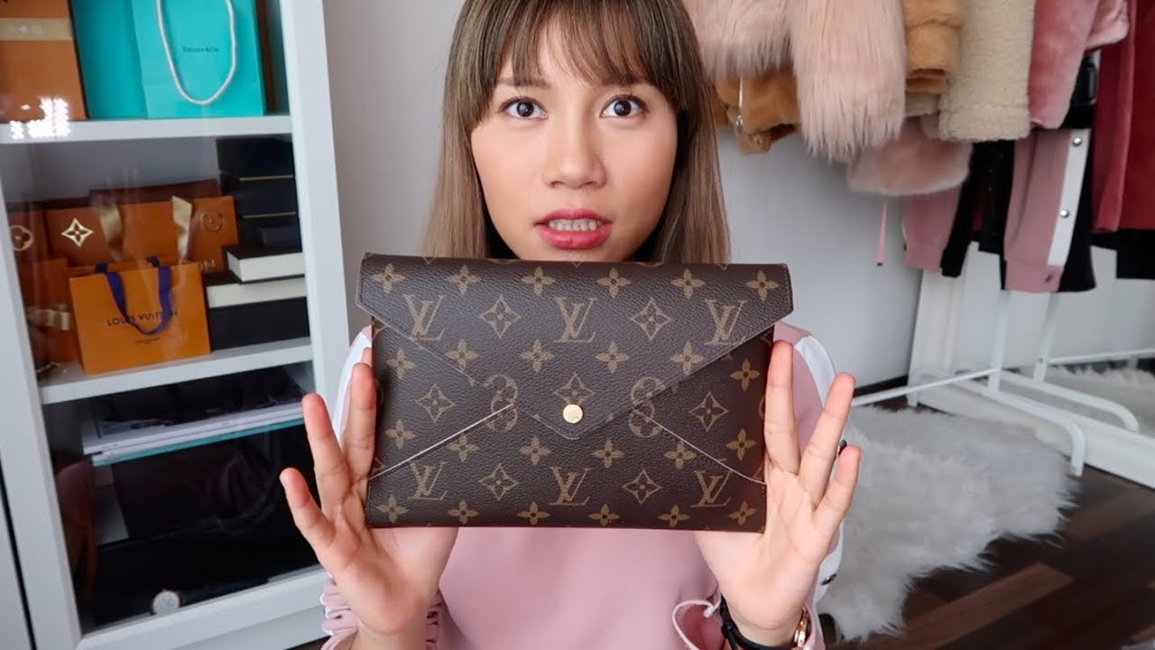 Louis Vuitton Pochette Kirigami Review - What Fits Inside LV 三合一 信封套 分享 - YouTube