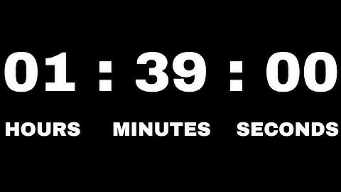 1 Hour and 39 Minute Timer | 99 Minute Timer | (HD) | @TIMER FOR SUCCESS | @ExactTimer
