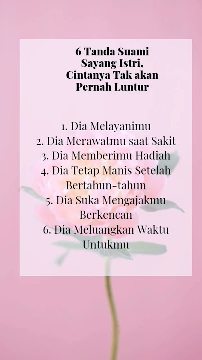 6 tanda suami sayang istri #shorts #sayang