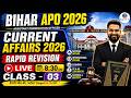 Bihar APO 2026 Current Affairs Rapid Revision | Class 03 | #biharapo #biharapo2026