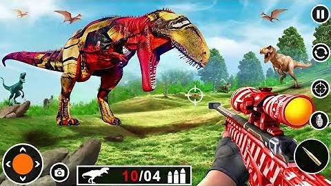 Real Dinosaur Game 3D: Dino Hunting Gun Game – Android Gameplay