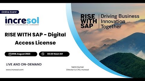 RISE WITH SAP - Digital Access Licensing