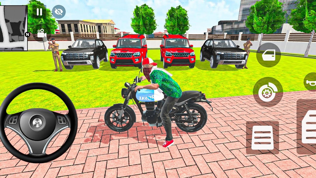 🎮 Franklin order by 2️⃣ Mahindra Scorpio & 2️⃣ Black Cars🚗 in Indian 🇮🇳 theif auto rider🥳Game!!🎮