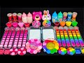 Satisfying Video DIY Slime ASMR 🌈 Making Clear Slime Mixing "LOTSO & RABBIT" Makeup Set