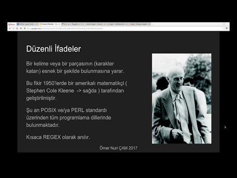 Düzenli İfadeler, Regular Expression, REGEX