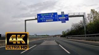 Budapest, Highway M0, M1, E73, Hungary - 4K