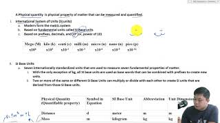 Intro to SI units