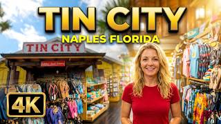 TIN CITY Naples Florida: Boutique Shops & Waterfront Dining [4K Walking Tour]