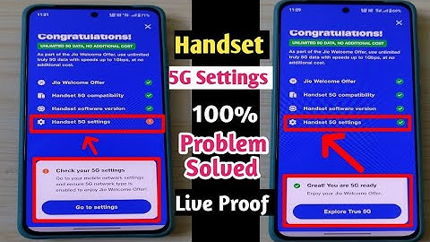Jio 5G Handset Settings Problem | handset 5G settings not enabled jio | Jio 5G Network