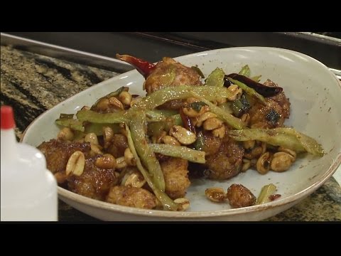 P.F. Chang’s cooks up their Kung Pao Shrimp and Spicy Eggplant