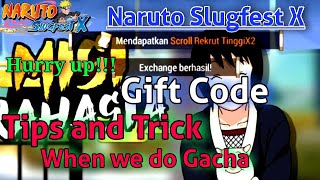 Naruto Slugfest X | Gift Code - New Code - Tips dan Trick Saat Melakukan Gacha