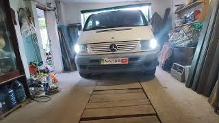 видео: Установка ДХО с функцией поворота на Mercedes Vito 638 картинка: Установка ДХО с функцией поворота на Mercedes Vito 638