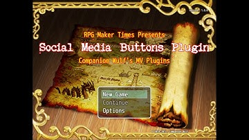 Social Media Buttons Plugin v1.6 - RPG Maker MV Plugins Tutorial