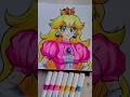 Drawing Peach in a Dragon ball Z style #fypシ #mario #art #drawing #princesspeachedit #supermario