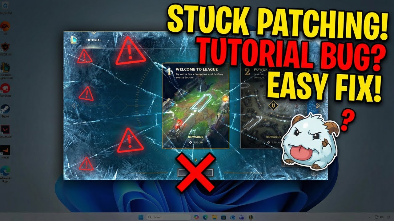 League of Legends Stuck on Tutorial Patching Screen 2026 - YouTube