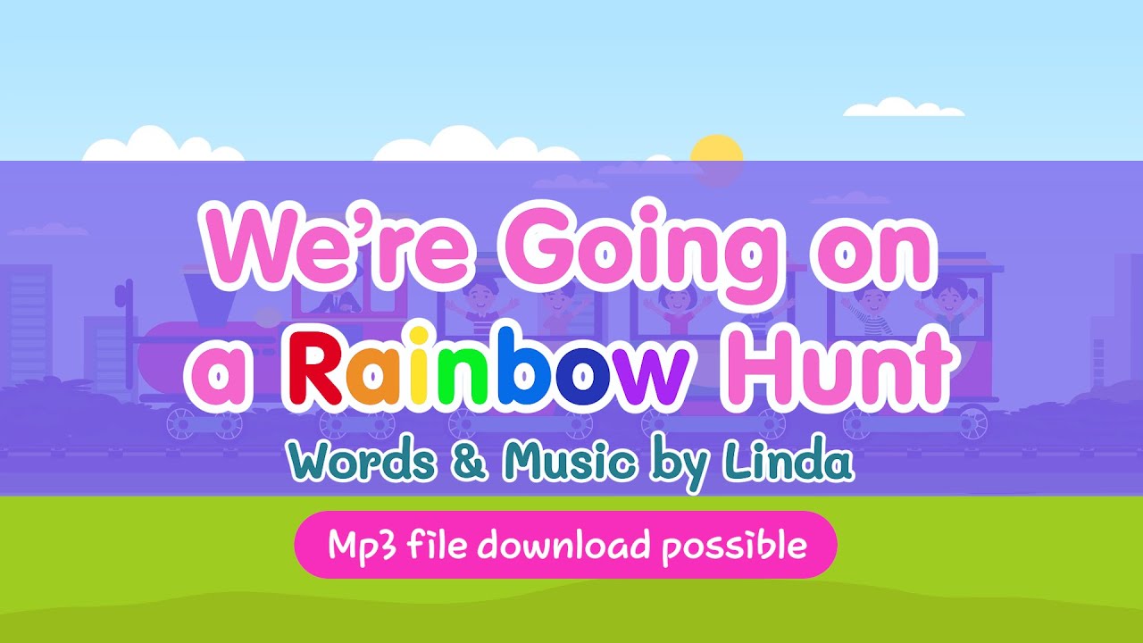 Watch We're Going on a Rainbow Hunt #copyrightfreemusic #mp3files #kidssong #colorsong #lindatv on YouTube Watch We're Going on a Rainbow Hunt #copyrightfreemusic #mp3files #kidssong #colorsong #lindatv on YouTube