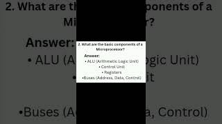 👉 ⚠️ Don’t Skip! 8085 Microprocessor IMP Question 🔥 #shorts